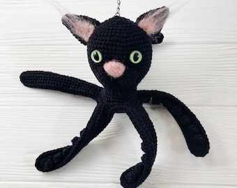 octopus cat plush