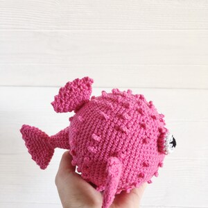 plush pink puffer fish