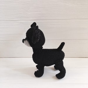 black chihuahua plush toy