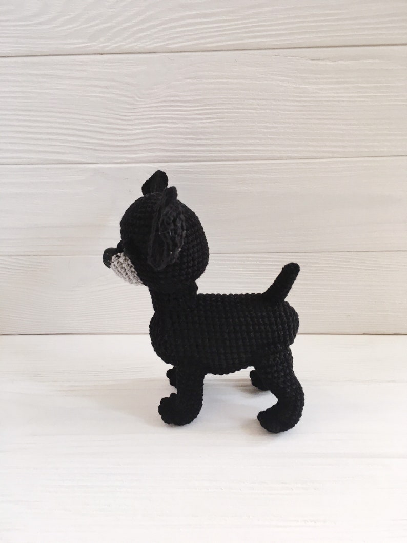 black chihuahua plush toy