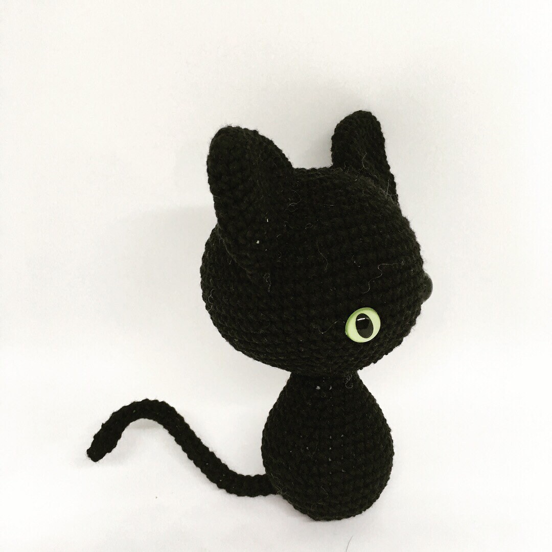 Stuffed Black cat toy Personalized gift Black cat Doll cat plush amigurumi stuffed animal for halloween d\u00e9cor and primitive halloween Stuffed Black cat toy Personalized gift Black cat Doll cat plush amigurumi stuffed animal for halloween d\u00e9cor and primitive halloween