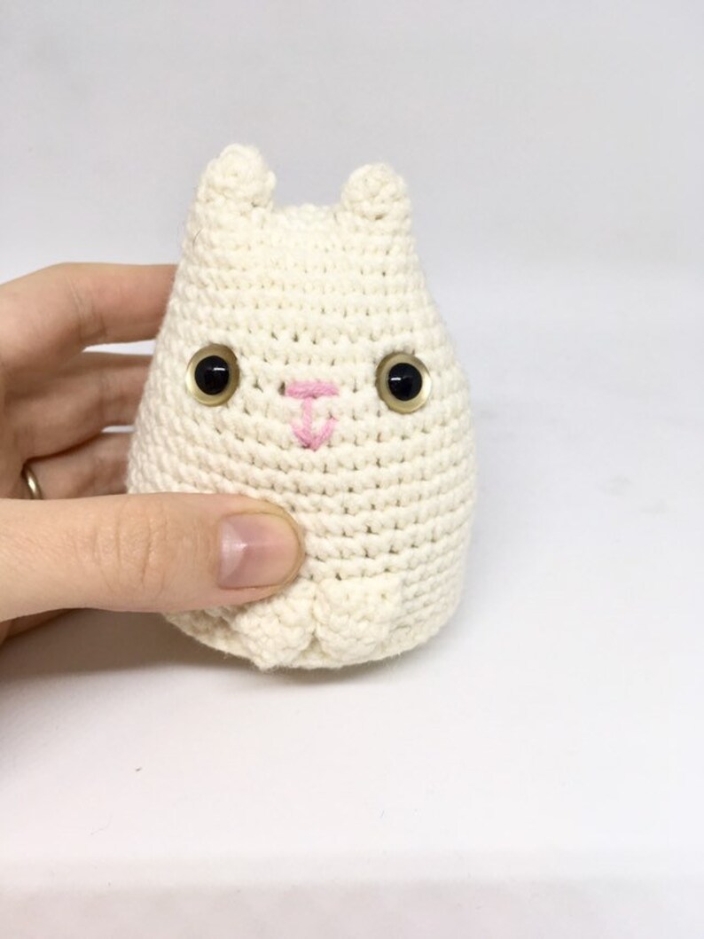 Amigurumi fat cat soft cat toy crochet stuffed kitty cat | Etsy
