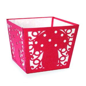3D SVG Basket, svg Box template, Decorative Box, gift box, Party Favor box, Cut file for Cricut, silhouette svg, Mushroom Box, dxf, Digital