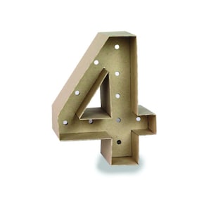 3D Number, Marquee Number, Number 4, 3D template, cricut svg files, cricut project, Silhouette svg, Cameo SVG, cut files