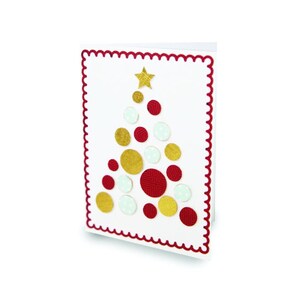 3D Greeting Card, Cut file for silhouette, for Cricut, Layered Card SVG, PNG, SVG, Folded Card, Card Template, Christmas Tree, Holiday Card