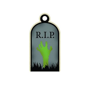 Étiquette de pierre tombale svg, étiquette cadeau, étiquette d’affichage, étiquette d’Halloween, Fichier coupé, Cricut, Silhouette, Imprimer et couper, svg, dxf, Modèle d’étiquette, Pierre RIP