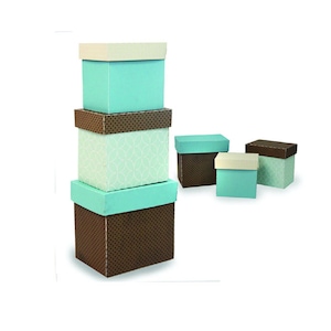 3D Box SVG, gestapelte Boxen, Geschenkbox Vorlage, Geschenkbox SVG, Gastgeschenk Box, geschnitten Datei für Cricut, Silhouette, svg, dxf, digital