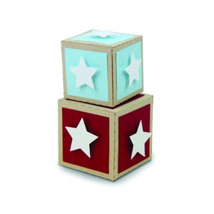 Box svg, Gift Box svg, Box Template, Paper Box svg, Star Box, Gift Box, svg, dxf, arquivos de corte para Cricut, Silhouette, Digital