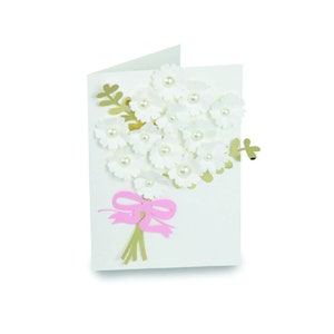 3D Karte, Klappkarte, Cut Datei, Silhouette, Cricut, Klappkarte SVG, PNG, SVG, dxf, Geburtstagskarte, Einladungen, floral, Strauß