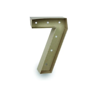 3D Number, Marquee Number, Number 7, 3D template, cricut svg files, cricut project, Silhouette svg, Cameo SVG, cut files