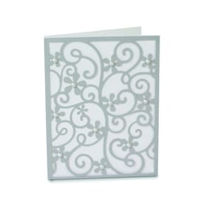 Folded Card svg, Cut file for Cricut, silhouette, Card Template svg, Dxf, Invitations, Greeting Card, Valentine card, wedding card