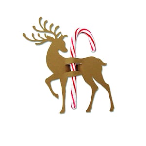 Candy Cane Holder svg, Christmas Lollipop Holder, svg, Dxf, Cut file, Cricut, Silhouette, Deer svg, paper Holder, Reindeer