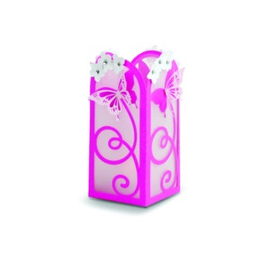Butterfly Paper Lantern, Paper Cut Lamp, Paper Cutting Template, Candle Holder, Cut files for Cricut, Silhouette, svg, dxf, Digital