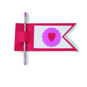 Cartão de lápis de dia dos namorados, cartão de lápis svg, modelo de cartão de lápis, arquivo de corte para circut, silhueta, cartão de lápis de bandeira, svg, dxf, download digital