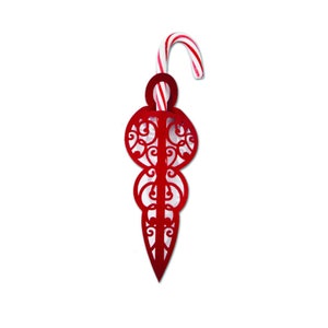 Candy Cane Holder svg, Christmas Lollipop Holder, svg, Dxf, Cut file, Cricut, Silhouette, paper Holder, Pretty Ornament