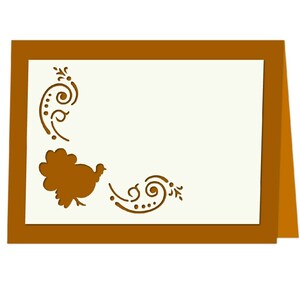 3D Greeting Card, Cut file for silhouette, for Cricut, Layered Card SVG, PNG, SVG, dxf, Place card, folded card, Card Template, Turkey