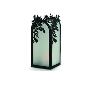 Blumenpapierlaterne, Papierschnittlampe, Laternenvorlage, Kerzenhalter, Schnittdateien für Cricut, Silhouette, svg, dxf, Ästhetisches Dekor