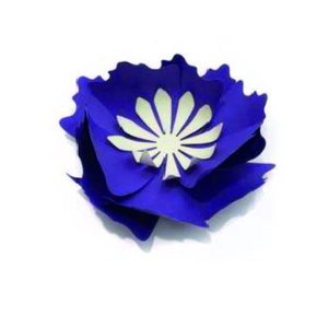 Purple party Flower, 3d paper flower svg, flower template, paper flower svg, 3d paper flower, Cut Files, svg, PNG, DXF, Cricut, Silhouette