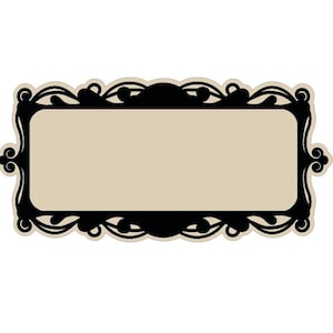 Quadro svg, quadro retangular SVG, bordas extravagantes SVG, quadro extravagante svg, clipart de quadro, borda Svg, arquivo de corte Cricut, silhueta