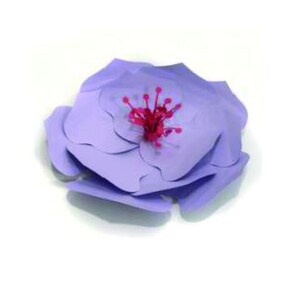 Lavender Medium Flower, 3d paper flower svg, flower template, paper flower svg, 3d paper flower, Cut Files, PNG, DXF, Cricut, Silhouette