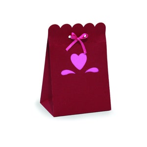 Valentine Favor Bag, Gunst Tasche, Gunst Tasche Vorlage, Papiertüte, Bogen, svg, dxf, geschnitten Dateien für Cricut, Silhouette, Party Bag, Geschenktüte svg