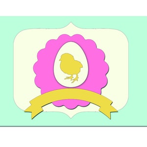 Carte de voeux 3D, fichier de coupe pour Cricut, silhouette, carte en couches SVG, PNG, SVG, carte d'anniversaire, carte pliée, oeuf de Pâques, Joyeuses Pâques