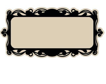 Frame svg, rectangle Frame SVG, Fancy Borders SVG, Fancy Frame svg, Frame clipart, Border Svg, Cut File Cricut, Silhouette