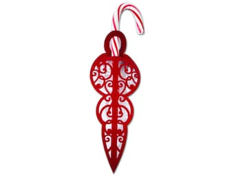 Candy Cane Holder svg, Christmas Lollipop Holder, svg, Dxf, Cut file, Cricut, Silhouette, paper Holder, Pretty Ornament