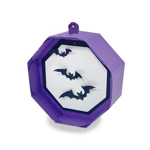 Ornament svg, Halloween Ornament, Bat Ornament, Ornament template, Paper Crafts, Cut Files For Silhouette, for Cricut, SVG, Bat, Halloween