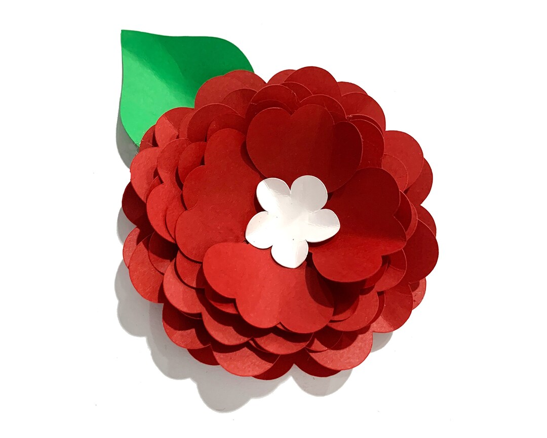 3d Paper Flower Svg, Flower Template, Paper Flower Svg, 3d Paper Flower