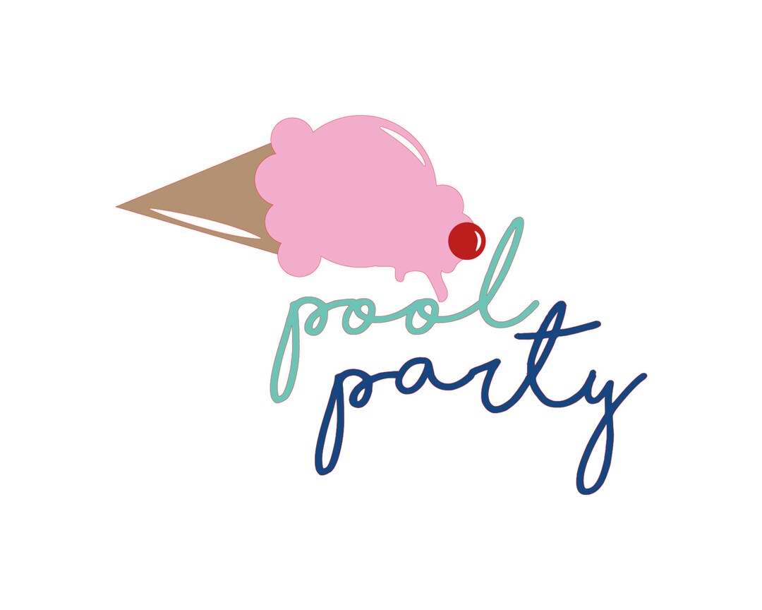 Pool Party SVG, Clipart, Vector Art, Cute Clipart, Silhouette Cut Files