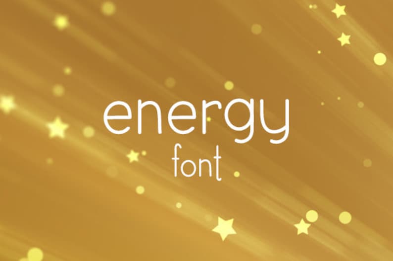 CG Energy Font Etsy