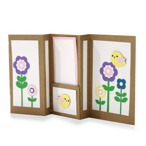 3D bloemenkaart, 3D-wenskaart, Cricut svg-bestand, silhouet svg, gelaagde kaart SVG, bestand knippen, PNG, SVG, verjaardagskaart, accordeonkaart