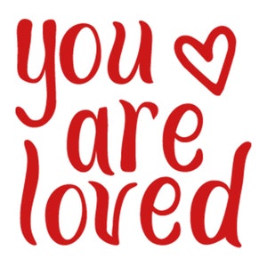 Vous êtes aimé svg, citation SVG, disant SVG, fichiers coupés pour Silhouette, citation inspirante, citation Clipart, pour Cricut, conception de T-Shirt