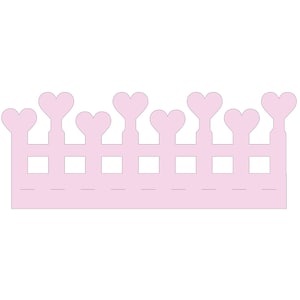 Paper Fence, Digital file, instant download, svg, png, dxf, For cricut, for silhouette, Valentine fence, miniature fence, paper crafts