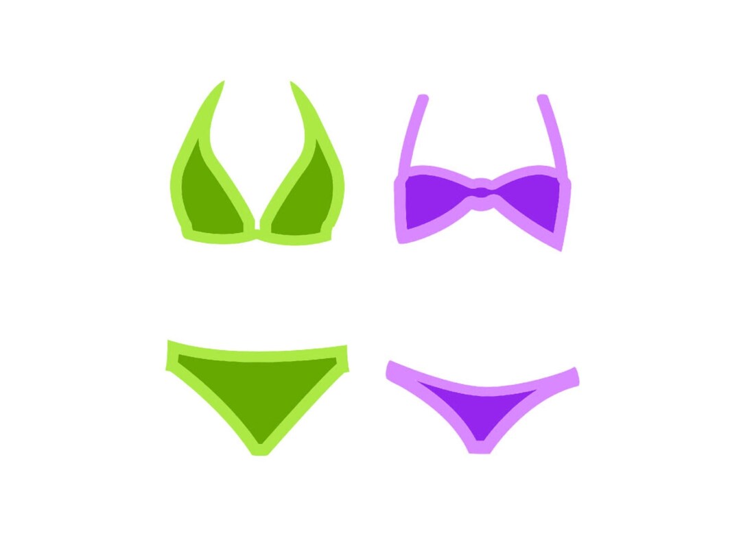 Swimsuit Svg, Swimsuit Clipart, Paper Doll Svg, Vector Art, Print and