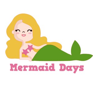 Mermaid Days SVG, Quote SVG, Saying SVG, Cut Files for Silhouette, Mermaid, Cute Mermaid, Quote Clipart, for Cricut, T-Shirt Design