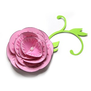3d paper flower svg, flower template, paper flower svg, 3d paper flower, Cut Files, PNG, DXF, svg, for silhouette, for cricut, digital