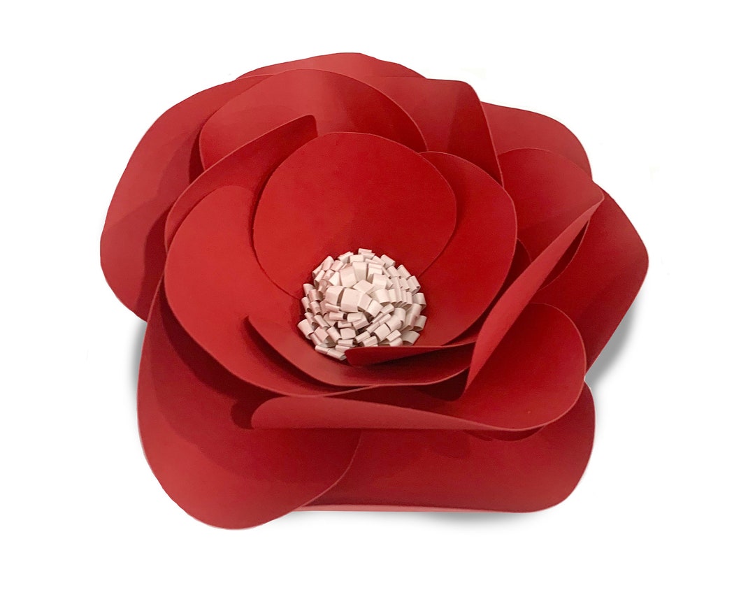 3d Paper Flower Svg, Flower Template, Paper Flower Svg, 3d Paper Flower