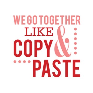 Copia e incolla SVG, citazione clipart, arte vettoriale, citazioni d'amore, PNG, svg, Silhouette Cut Files, Cricut cut files