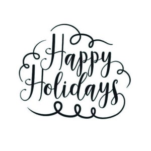 Christmas SVG, Happy Holidays SVG, Christmas Saying Svg, Happy Holidays Clip Art, Christmas Cut Files, Cricut, Silhouette Cut File