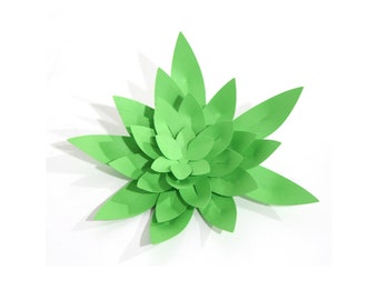 Sukulent 3D, sukulent papierowy, kaktusy, sukulent, szablon kwiatowy, papierowe rzemiosło, diy, pliki do cięcia dla cricut, dla sylwetki, svg, dxf