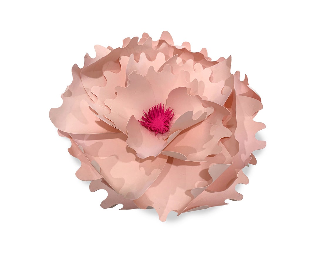 3d Paper Flower Svg, Flower Template, Paper Flower Svg, 3d Paper Flower