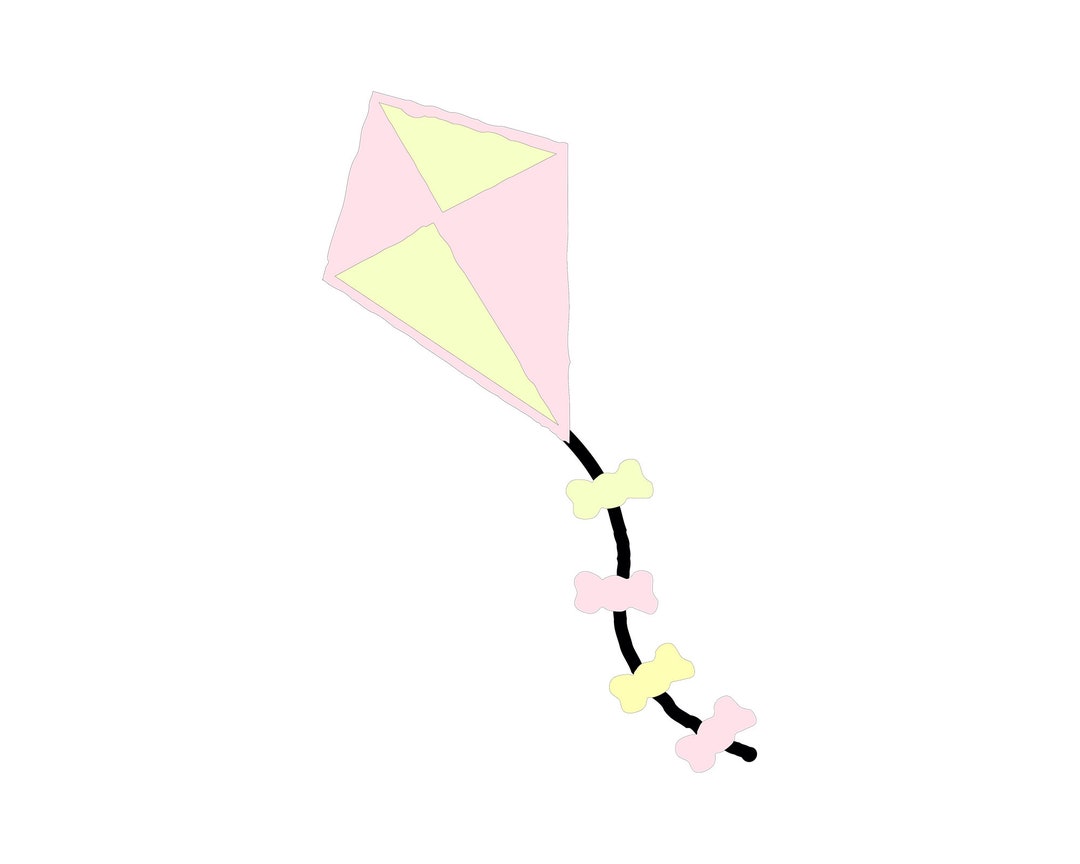 Beach Kite Svg, Kite Clipart, Cut File, Cricut, Cameo, Silhouette, Svg