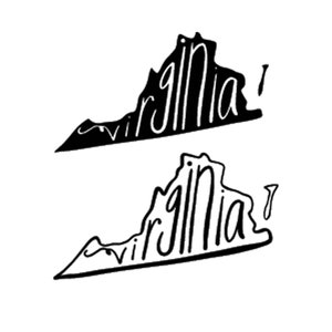 Virginia SVG, Virginia State Clipart, Virginia Hand Drawn, State Outline, Virginia State Shirt Design