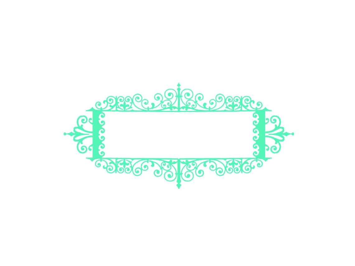 Decorative Frame Svg, Frames Clipart, Vector Art, Cut File for Cricut