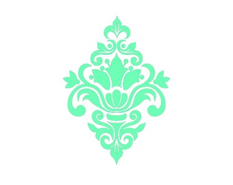 Damask svg, Damask Clipart, Damask, Clipart, Cut file for Cricut, For Silhouette, svg, dxf, icon, vector art
