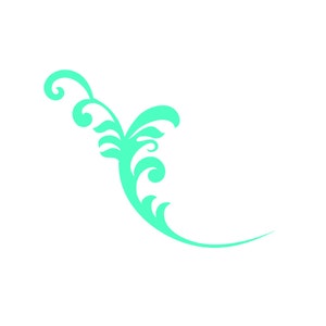 flourish svg, swirly Clipart, Decorative swirl, Vector art, Print and Cut, Cut file for Cricut, For Silhouette, dxf, Sticker svg, icon svg