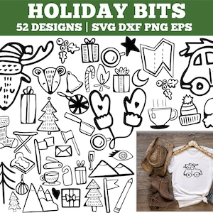Travel Christmas SVG Bundle, Weihnachtsbaum Auto SVG, Weihnachtsbäume Clipart, Map Clipart, Geschenk SVG, Geschenk svg
