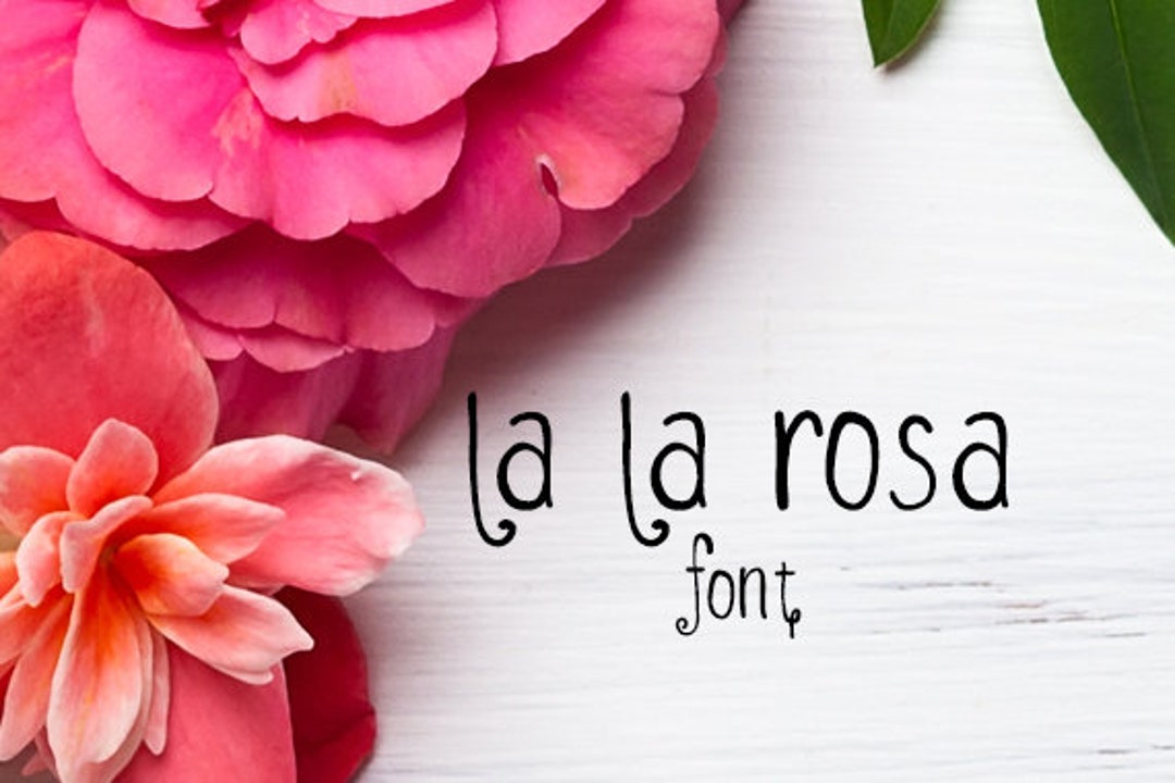 CG La La Rosa Font, Cricut Fonts, Silhouette Fonts, Craft Fonts ...